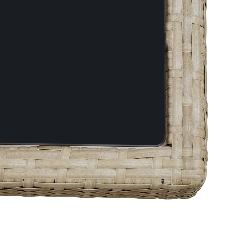 vidaXL 9-daļīgs dārza mēbeļu komplekts ar matračiem, PE rotangpalma