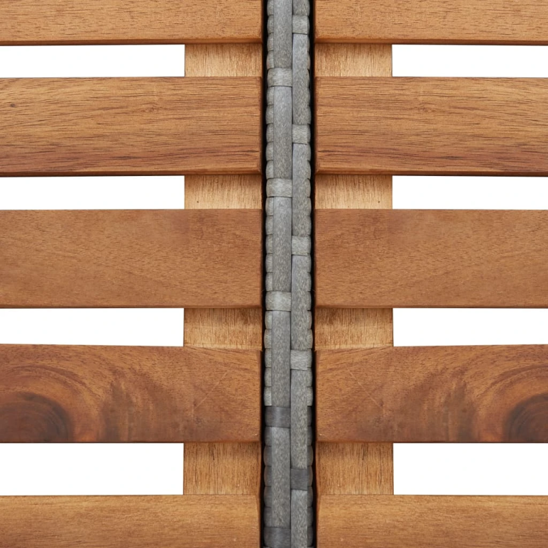 vidaXL burbuļvannas aizsargloks, 268x268x55 cm, pelēka PE rotangpalma