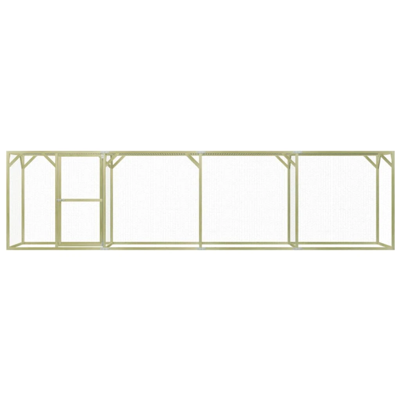 vidaXL vistu būris, 1,5x6x1,5 m, impregnēts priedes koks