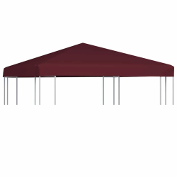 vidaXL nojumes jumta pārsegs, 310 g-m², 3x3 m, bordo