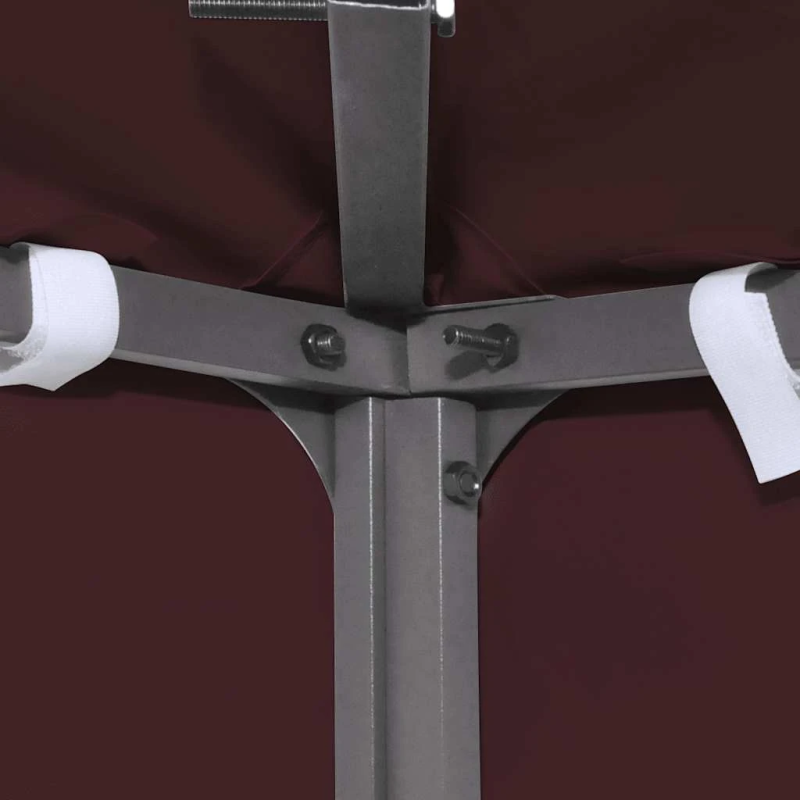 vidaXL nojumes jumta pārsegs, 310 g-m², 3x3 m, bordo