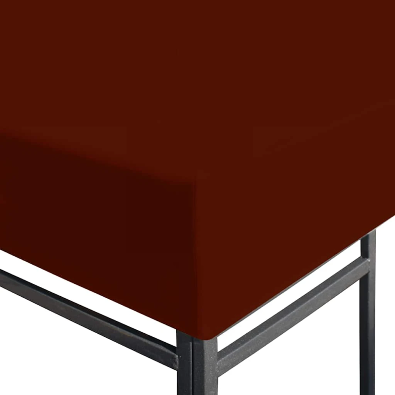 vidaXL nojumes jumta pārsegs, 310 g-m², 3x3 m, sarkanbrūns