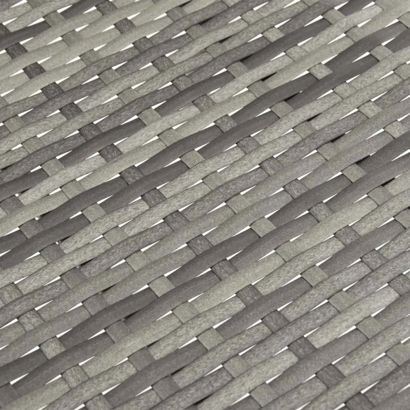 vidaXL dārza krēsli, 2 gab., saliekami viens uz otra, pelēks PE