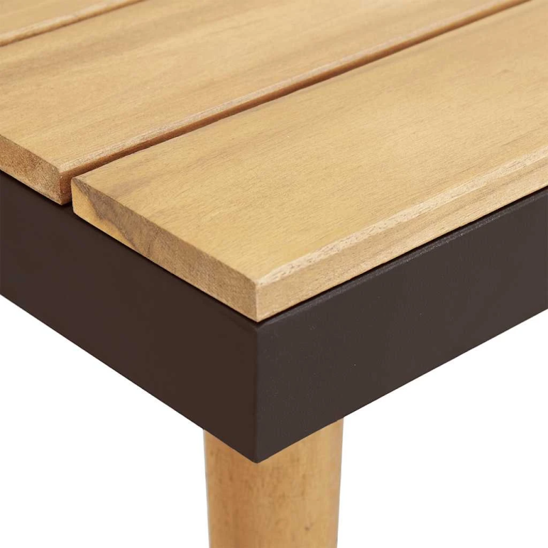 vidaXL 7-vietīgs dārza atpūtas mēbeļu komplekts ar matračiem, akācija