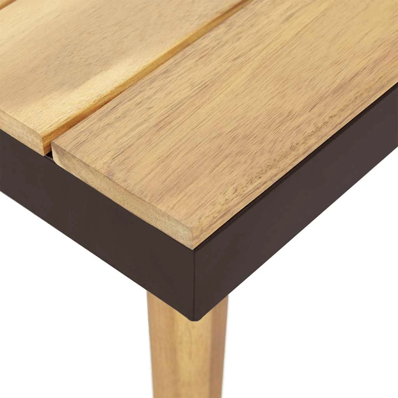 vidaXL 7-vietīgs dārza atpūtas mēbeļu komplekts ar matračiem, akācija