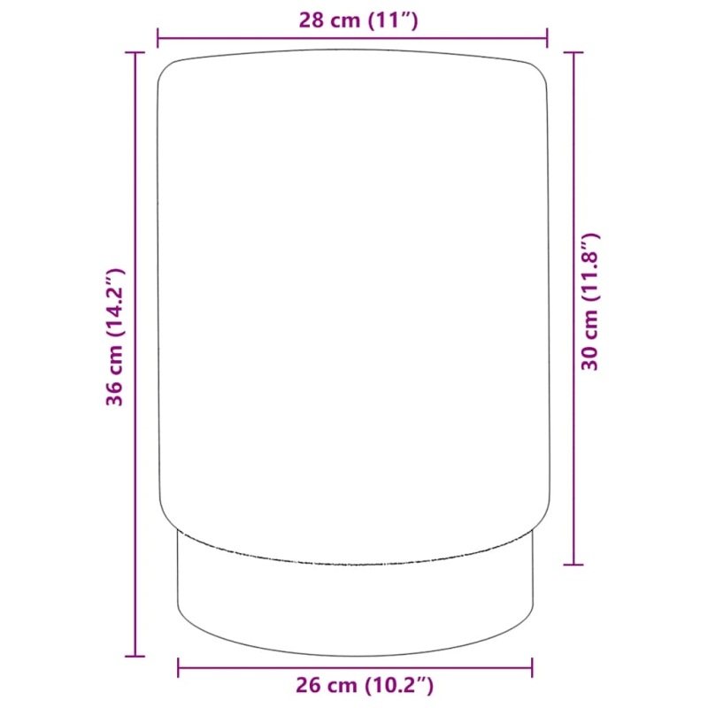 vidaXL soliņš, zils un zeltains samts 28 x 36 cm