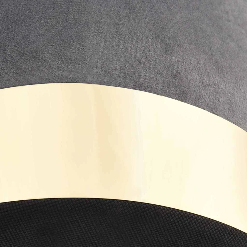 vidaXL soliņš, tumši pelēks un zeltains samts 28 x 36 cm