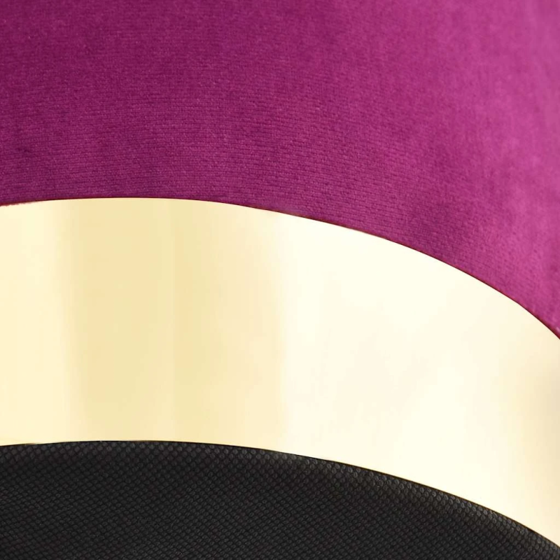 vidaXL soliņš, violets un zeltains samts 28 x 36 cm