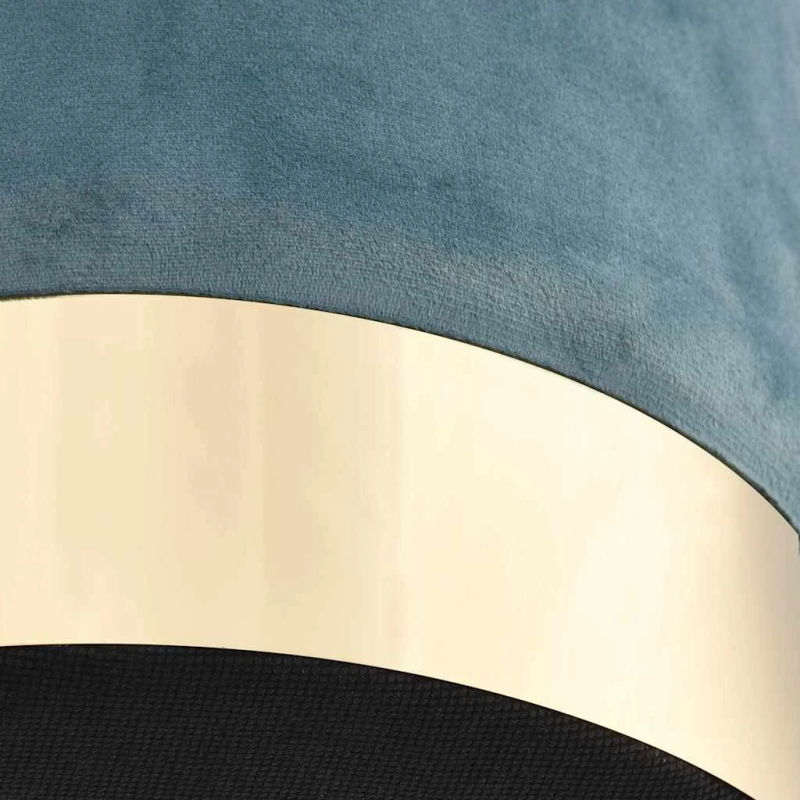 vidaXL soliņš, gaiši zils un zeltains samts 28 x 36 cm