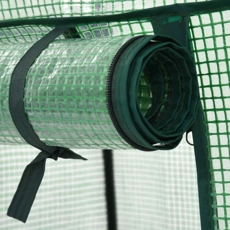 vidaXL mini siltumnīca, 3 plaukti, 69x49x125 cm