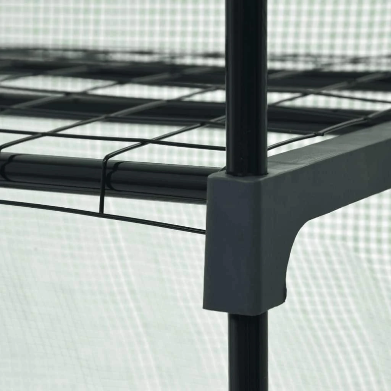 vidaXL mini siltumnīca, 3 plaukti, 69x49x125 cm