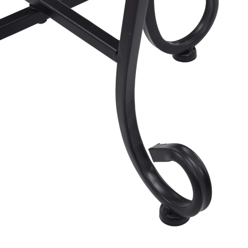 vidaXL mozaīkas galdi, 3 gab., sarkanbrūni, keramika