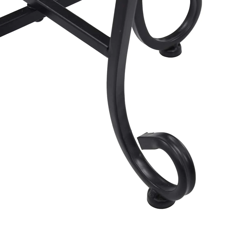 vidaXL mozaīkas galdi, 3 gab., sarkanbrūni ar baltu, keramika