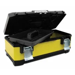 26 YELLOW METAL PLASTIC TOOLBOX, Stanley