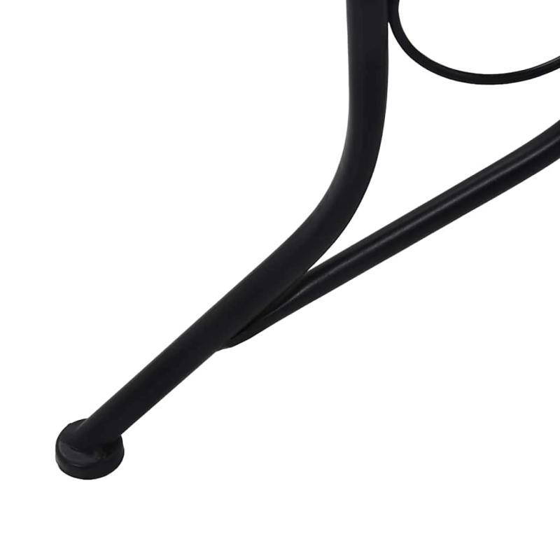 vidaXL mozaīkas bistro galds, 60 cm, pelēka keramika