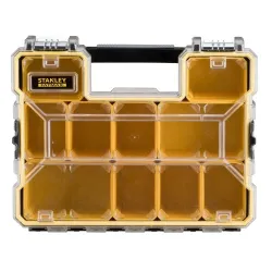 Įrankių dėžė Stanley 1-97-518, 44.6 cm x 35.7 cm x 11.6 cm, skaidri sp.-geltona sp.