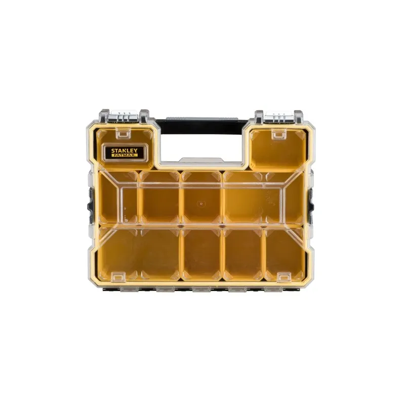 Instrumentu kaste Stanley 1-97-518, 44.6 cm x 35.7 cm x 11.6 cm, caurspīdīga krās.-dzeltena krās.