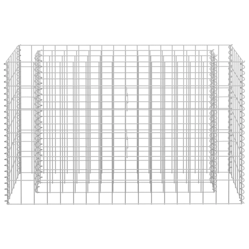 vidaXL gabions, augstā puķu kaste, cinkots tērauds, 90x30x60 cm