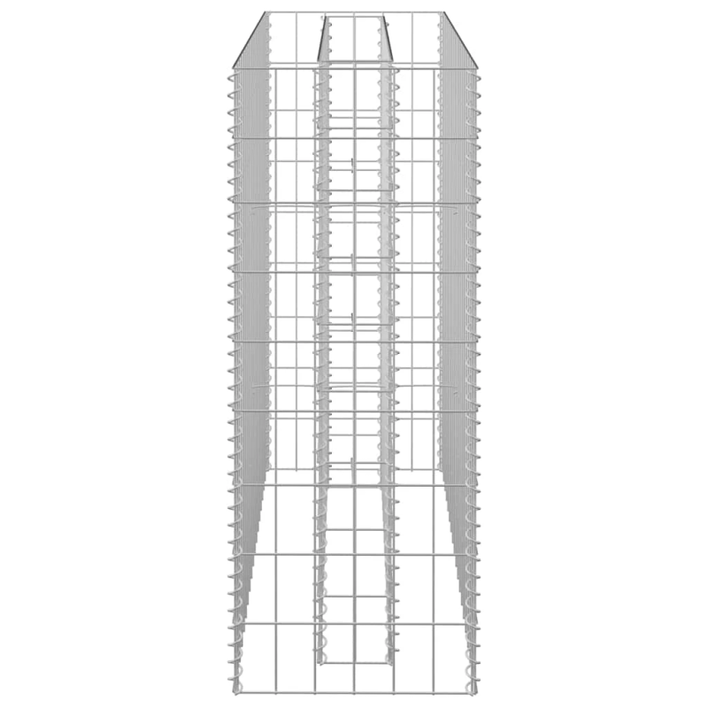 vidaXL gabions, augstā puķu kaste, cinkots tērauds, 90x30x90 cm