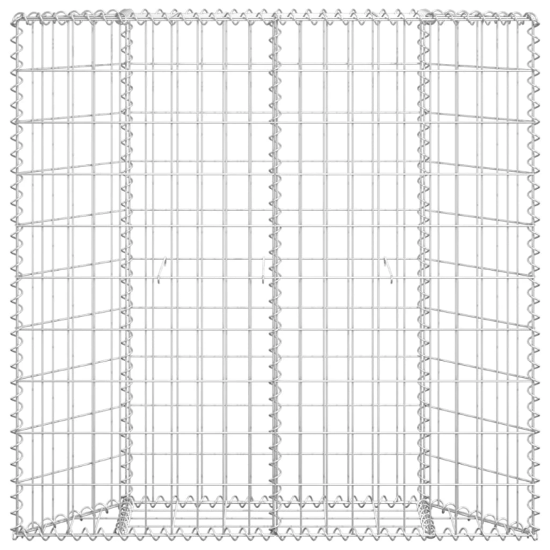 vidaXL gabions, augstā puķu kaste, cinkots tērauds, 100x20x100 cm