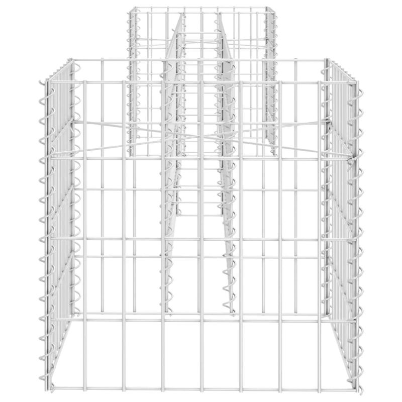 vidaXL H-formas gabions, tērauda stieple, 260x40x40 cm