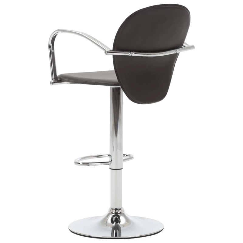 vidaXL bāra krēsli ar roku balstiem, 2 gab., brūna mākslīgā āda