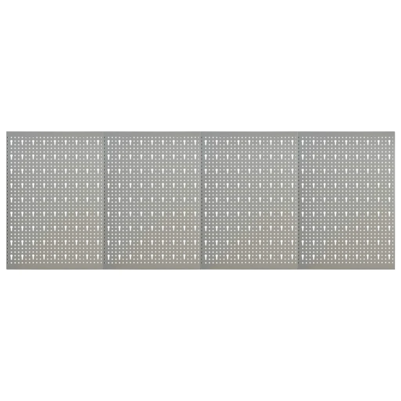 vidaXL perforēti sienas paneļi ar āķiem, 4 gab., 40x58 cm, tērauds