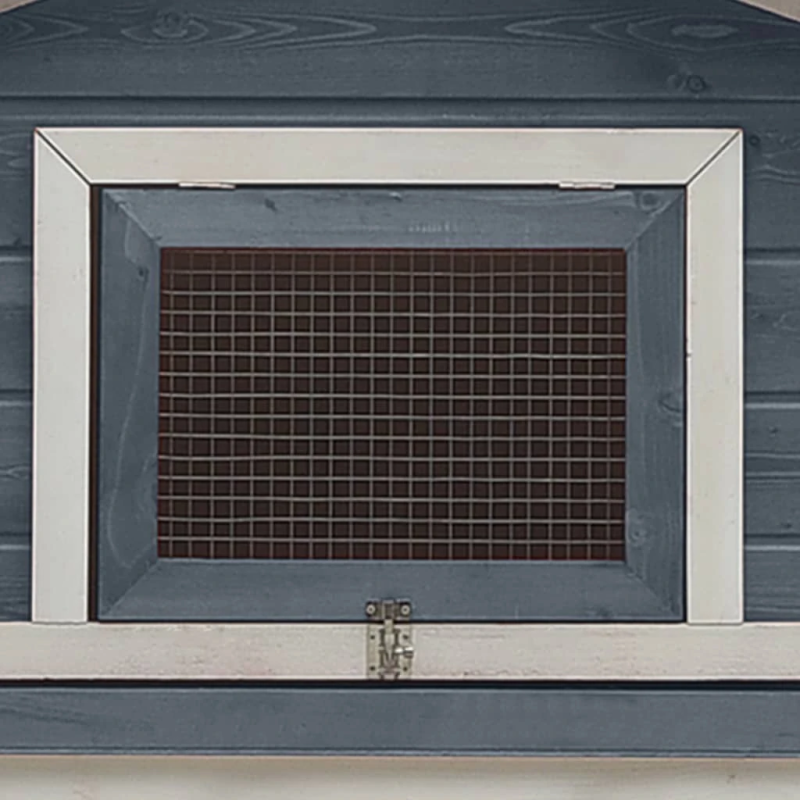 vidaXL trušu būris, pelēks, 310x70x87 cm, priedes masīvkoks, egle