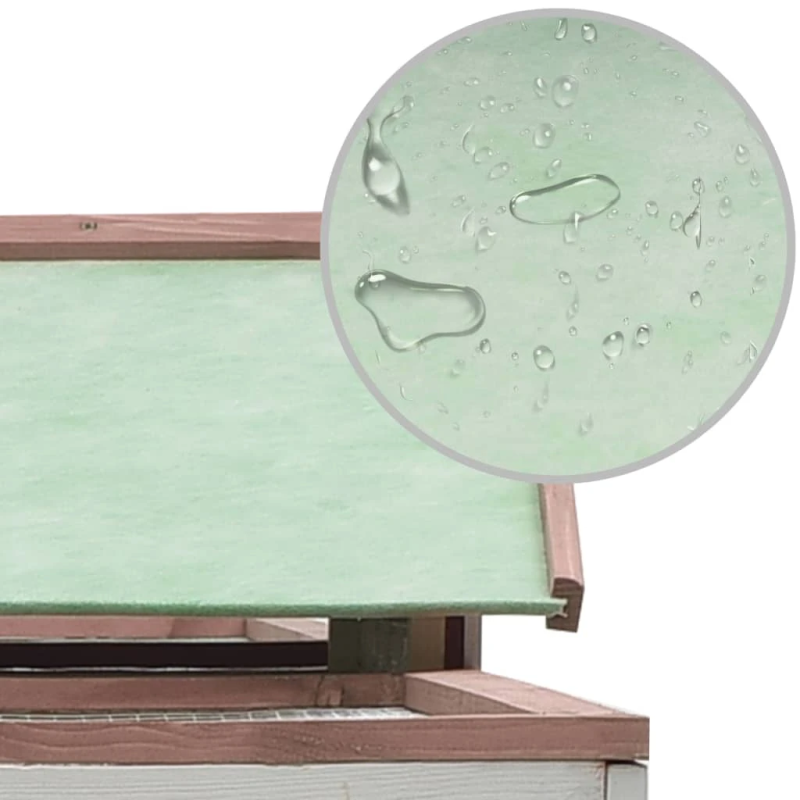 vidaXL trušu būris, mokas krāsā, 310x70x87 cm, priedes masīvkoks, egle