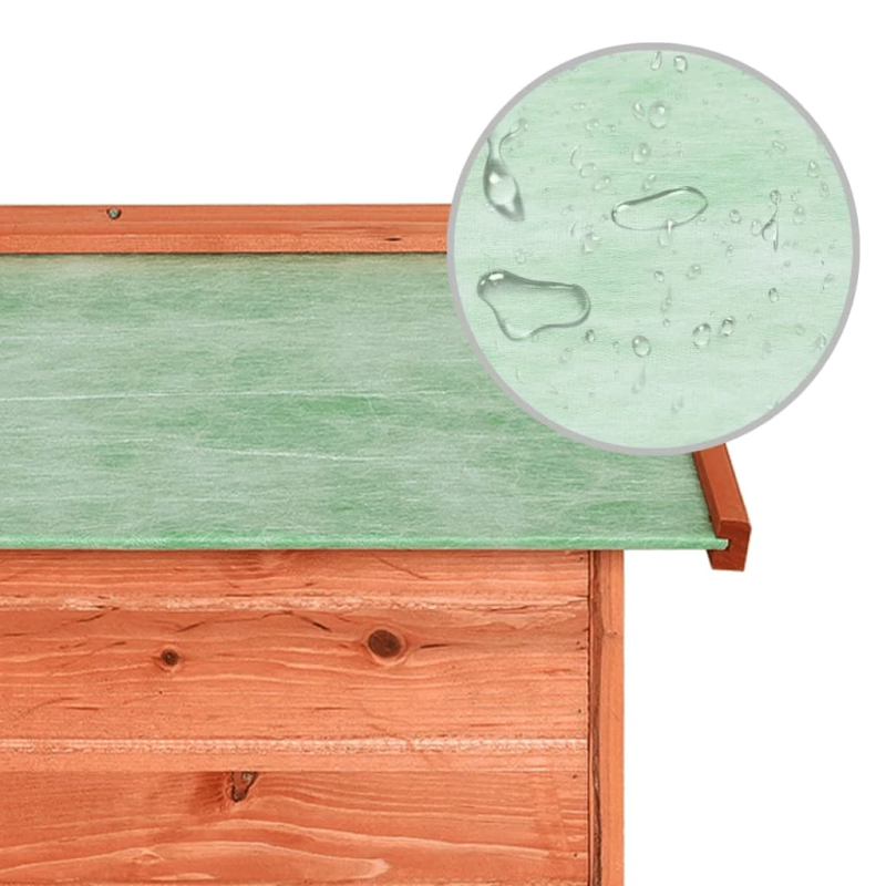 vidaXL robotizēta zāles pļāvēja garāža, 72x87x50 cm, egles masīvkoks