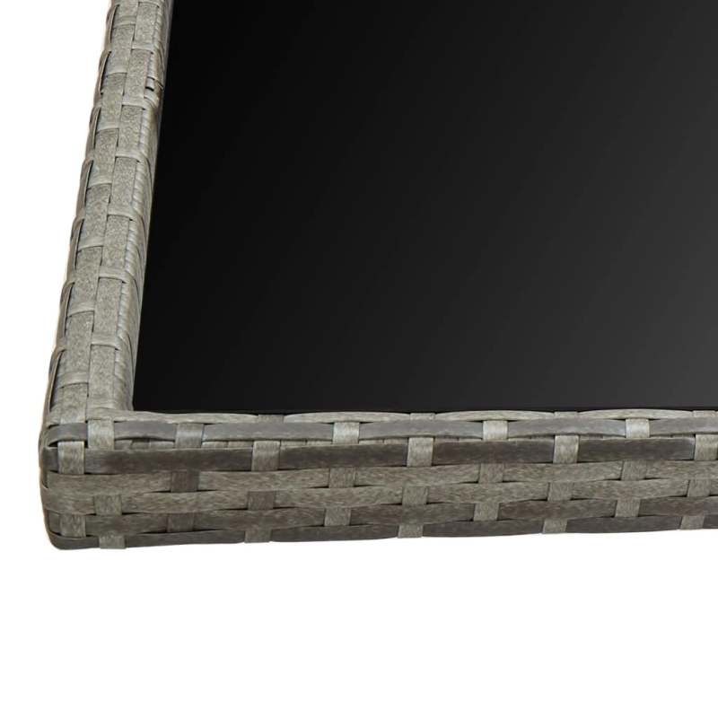 vidaXL 13-daļīgs dārza mēbeļu komplekts ar matračiem, PE pinums