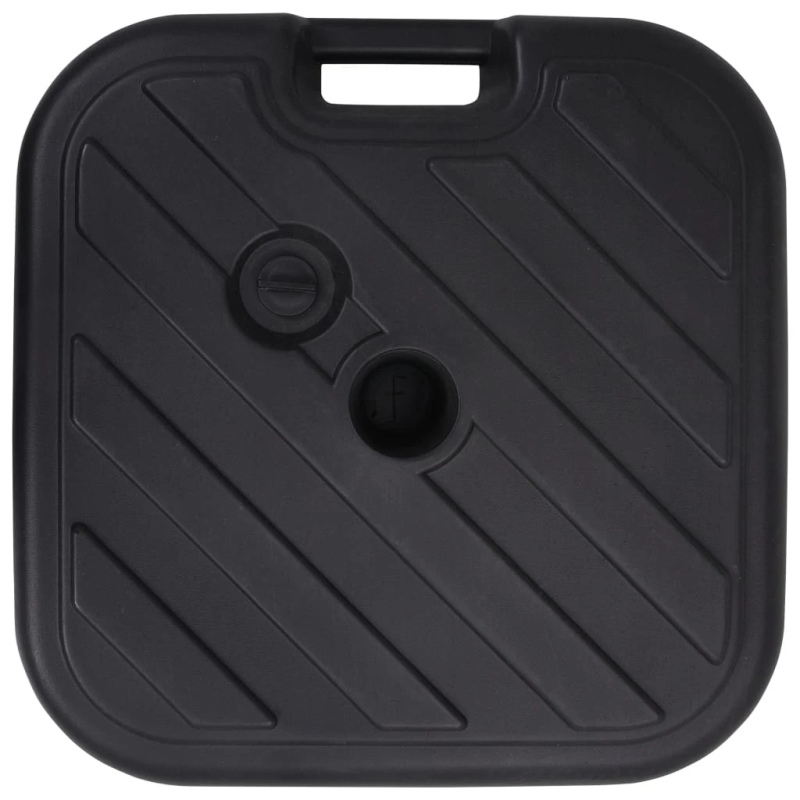 vidaXL saulessarga pamatne, melna, 24 L, pildāma ar smiltīm-ūdeni