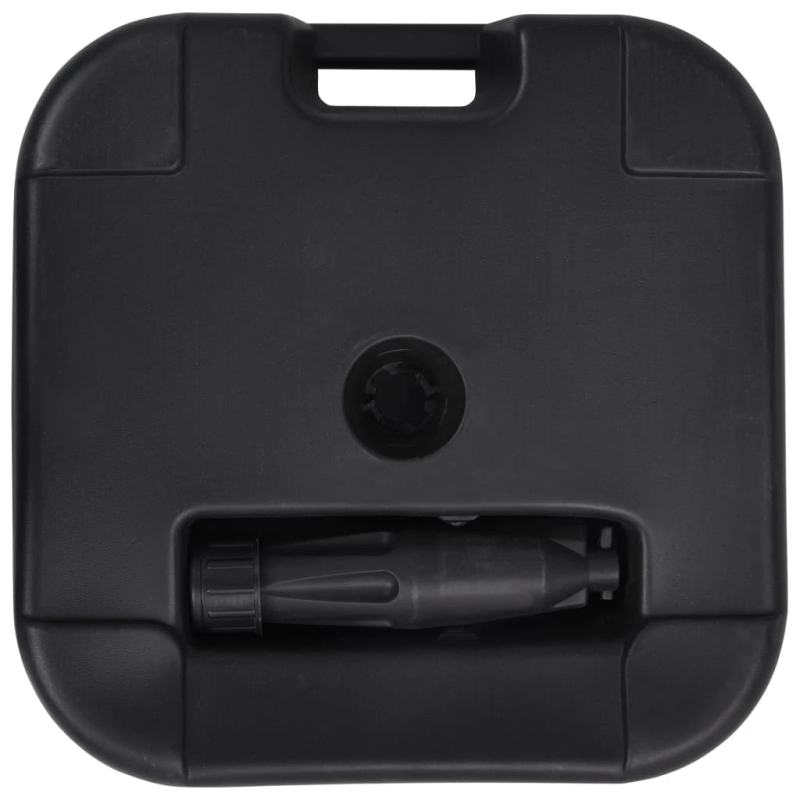 vidaXL saulessarga pamatne, melna, 24 L, pildāma ar smiltīm-ūdeni