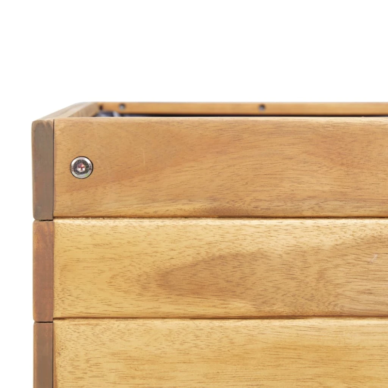 vidaXL paaugstināta puķu kaste, 78,5x58,5x78,5 cm, akācijas masīvkoks