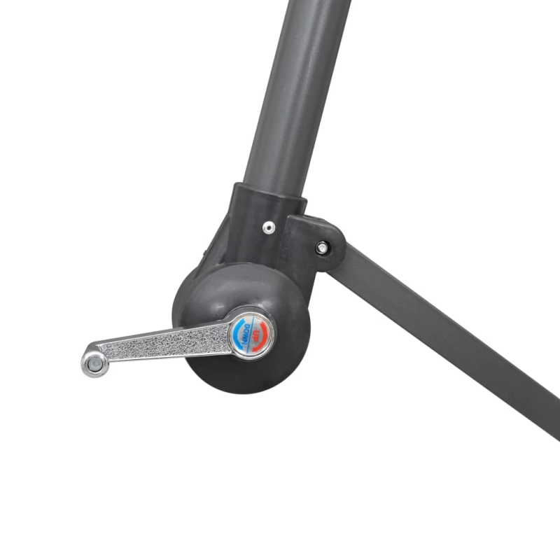 vidaXL saulessargs, iekarams, 3 m, alumīnija kāts, vīnsarkans