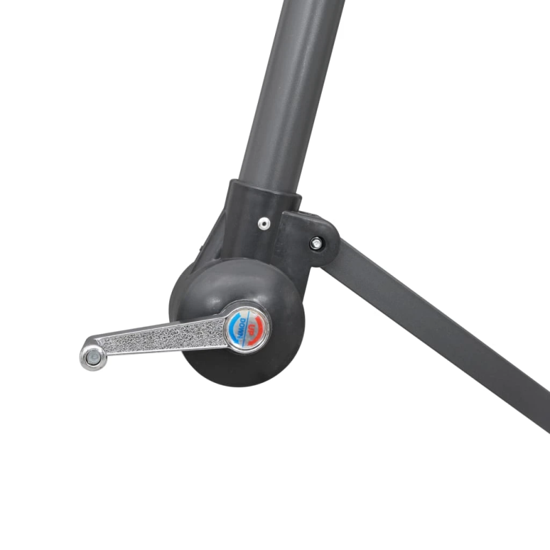 vidaXL saulessargs, iekarams, 3 m, alumīnija kāts, sarkanbrūns