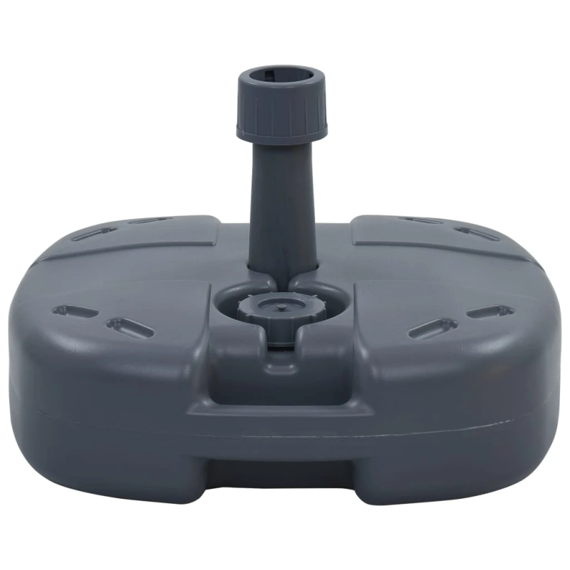 vidaXL saulessarga pamatne, pelēka, pildāma ar smiltīm-ūdeni