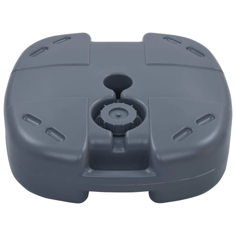 vidaXL saulessarga pamatne, pelēka, pildāma ar smiltīm-ūdeni