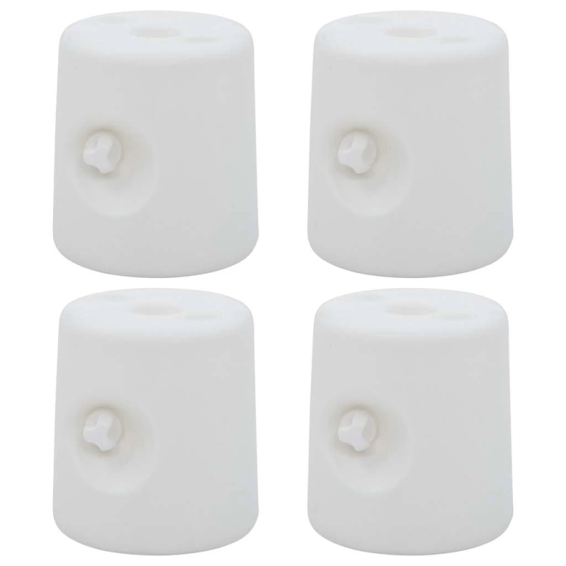 vidaXL dārza nojumes atsvari, 4 gab., PE, balti