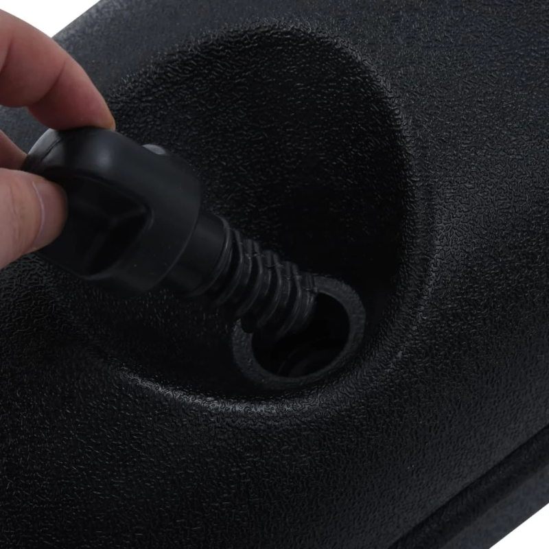 vidaXL dārza nojumes atsvari, 4 gab., PE, melni