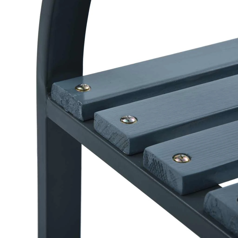 vidaXL dārza krēsli, 2 gab., pelēks koks