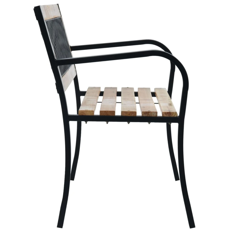 vidaXL dārza sols, 120 cm, koks