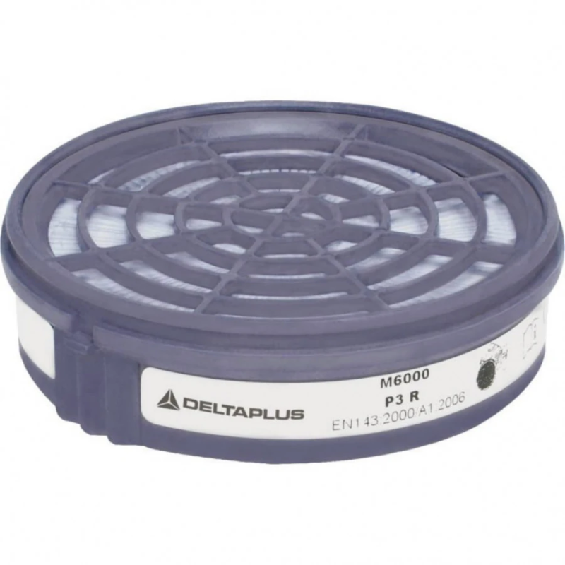 Filtering cartridges for Serie 6000 Jupiter half mask P3 R, Delta Plus