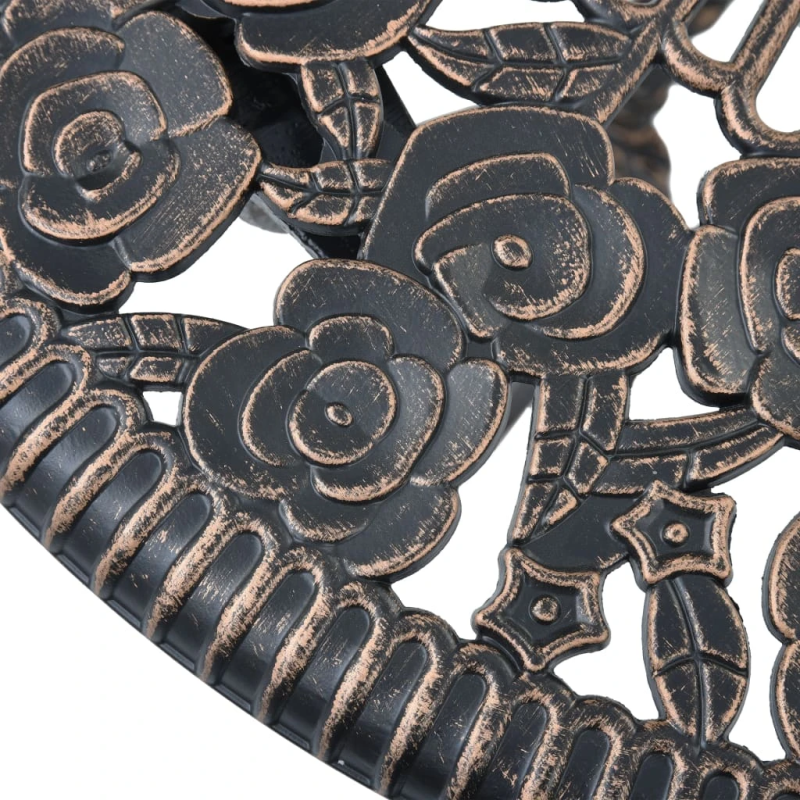 vidaXL 3-daļīgs bistro mēbeļu komplekts, liets alumīnijs