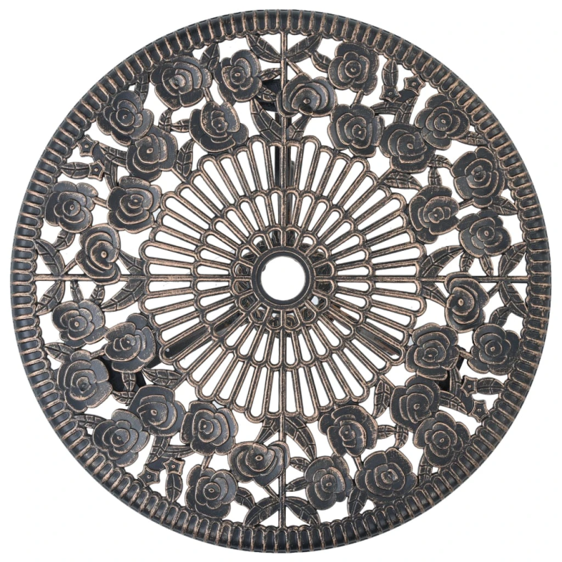 vidaXL 3-daļīgs bistro mēbeļu komplekts, liets alumīnijs