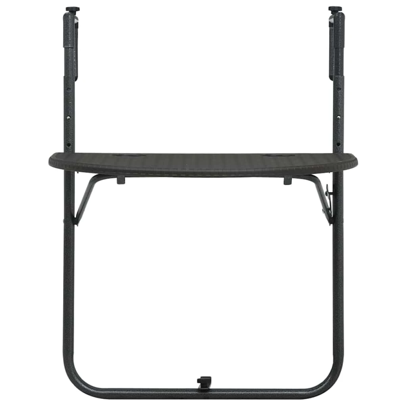 vidaXL piekarams balkona galds, 60x64x83,5cm, plastmasa, pinuma raksts