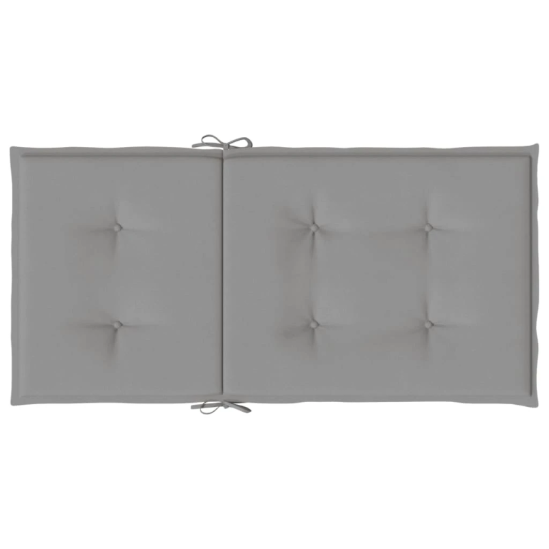 vidaXL dārza krēslu spilveni, 4 gab., audums, pelēks