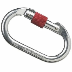 Karabīne ar skrūvi, atvērums 17 mm, tērauds, Delta Plus