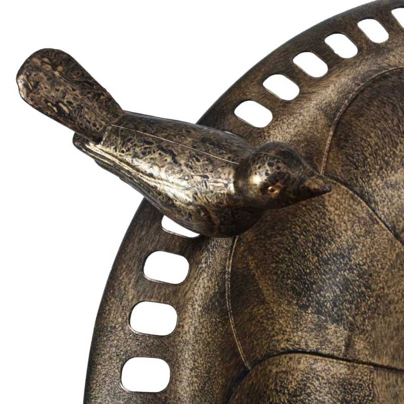 vidaXL putnu vanna bronzas krāsa, plastmasa