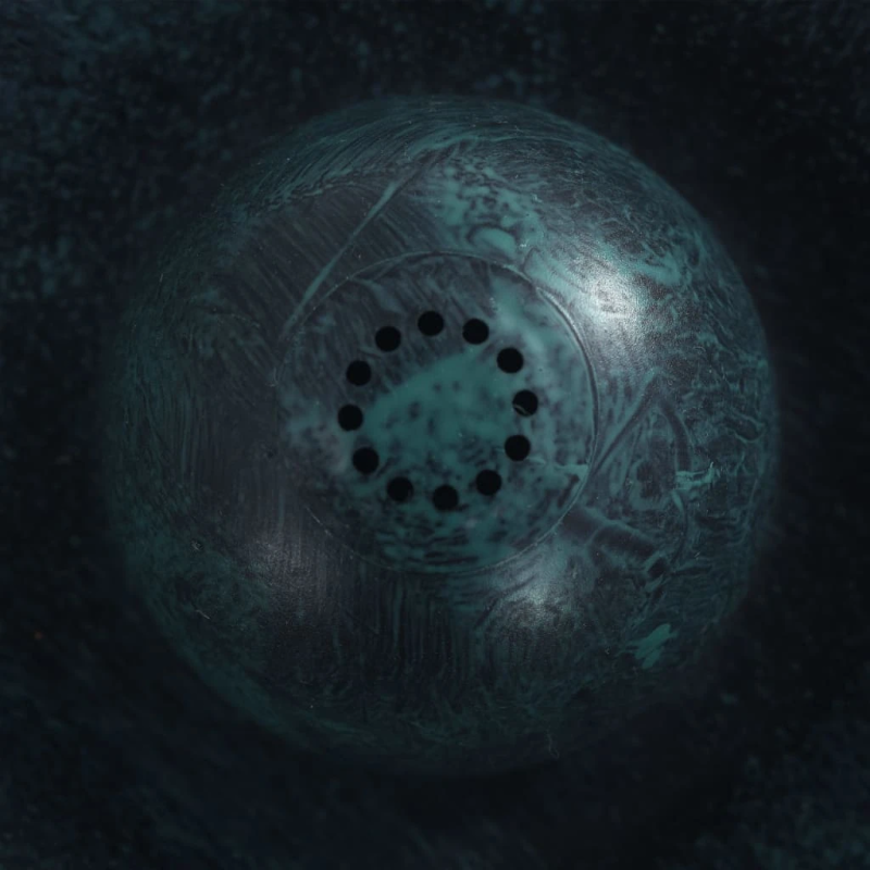 vidaXL putnu vanna ar strūklaku, zaļa, 50x91 cm, plastmasa